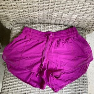 Lululemon Hotty Hot Shorts in “Raspberry”